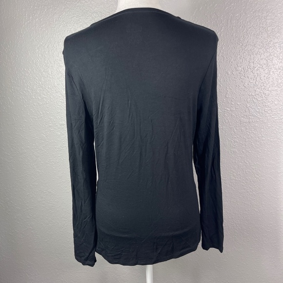 Merona‎ Black Long sleeve shirt large - Picture 5 of 9